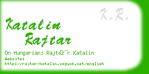 katalin rajtar business card